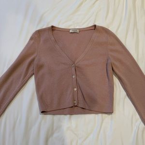 Aritzia Babaton Pink Cardigan